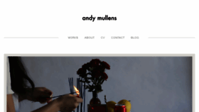 What Andymullens.com website looked like in 2018 (5 years ago)