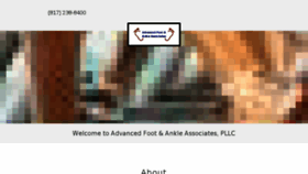 What Advancedfootdoc.com website looked like in 2018 (6 years ago)
