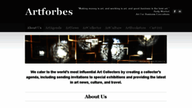 What Artforbes.com website looked like in 2018 (5 years ago)