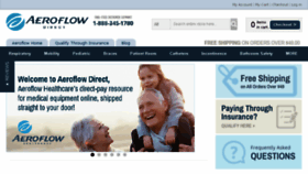 What Aeroflowdirect.com website looked like in 2018 (5 years ago)