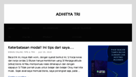 What Adhityatri.com website looked like in 2018 (5 years ago)
