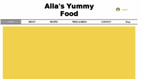 What Allasyummyfood.com website looked like in 2018 (5 years ago)