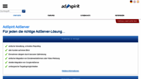 What Adspirit.net website looked like in 2018 (5 years ago)