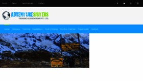 What Adventuresisters.com website looked like in 2018 (5 years ago)