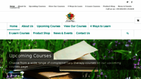 What Aromatherapy-courses.co.uk website looked like in 2018 (5 years ago)