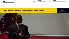 What Africaleadership.org website looked like in 2018 (6 years ago)