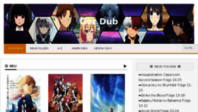 What Anime-kishi-ger-dub.tv website looked like in 2018 (5 years ago)
