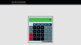 What A-calculator.com website looked like in 2018 (5 years ago)