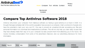 What Antivirusbest10.com website looked like in 2018 (5 years ago)