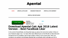 What Apental.net website looked like in 2018 (5 years ago)