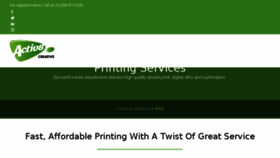 What Activ8print.co.uk website looked like in 2018 (7 years ago)