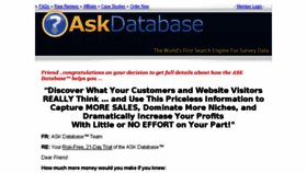 What Askdatabase.com website looked like in 2018 (5 years ago)