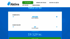 What Aktiva.is website looked like in 2018 (5 years ago)