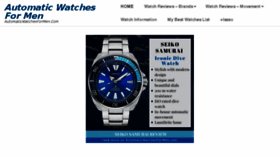 What Automaticwatchesformen.com website looked like in 2018 (5 years ago)