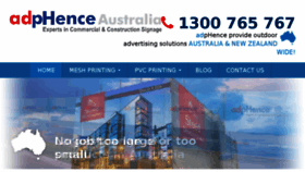 What Adphence.com.au website looked like in 2018 (5 years ago)