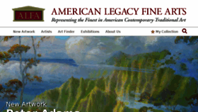 What Americanlegacyfinearts.com website looked like in 2018 (5 years ago)