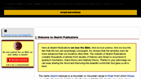 What Abarim-publications.com website looked like in 2018 (5 years ago)
