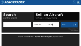 What Aerotrader.com website looked like in 2018 (5 years ago)