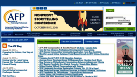 What Afpnet.org website looked like in 2018 (5 years ago)