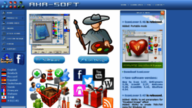 What Aha-soft.com website looked like in 2018 (5 years ago)