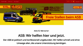 What Asb.de website looked like in 2018 (5 years ago)