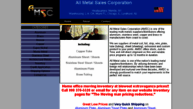 What Allmetalsales.com website looked like in 2018 (5 years ago)