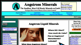What Angstrom-mineral.com website looked like in 2018 (5 years ago)
