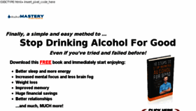 What Alcoholmastery.com website looked like in 2018 (5 years ago)