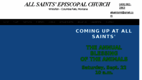 What Allsaintsmt.org website looked like in 2018 (5 years ago)