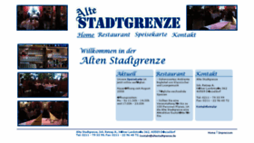 What Altestadtgrenze.de website looked like in 2018 (5 years ago)