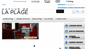 What Autourdelaplage.fr website looked like in 2018 (5 years ago)