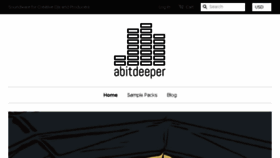 What Abitdeeper.com website looked like in 2018 (5 years ago)