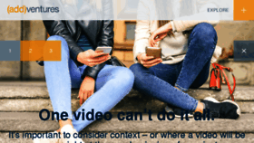 What Addventures.com website looked like in 2018 (7 years ago)