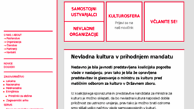 What Asociacija.si website looked like in 2018 (5 years ago)
