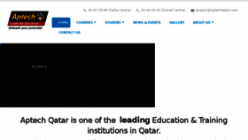 What Aptechqatar.com website looked like in 2018 (5 years ago)