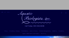What Aquaticbiologists.com website looked like in 2018 (5 years ago)