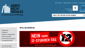 What Arbeit-recht-soziales.at website looked like in 2018 (5 years ago)