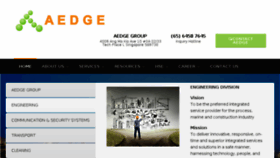 What Aedge.com.sg website looked like in 2018 (5 years ago)