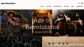 What Ageofrevolutions.com website looked like in 2018 (5 years ago)