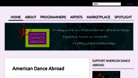 What Americandanceabroad.org website looked like in 2018 (5 years ago)