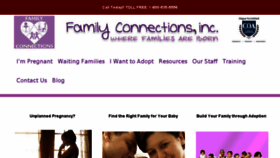 What Adoptfamilyconnections.org website looked like in 2018 (5 years ago)