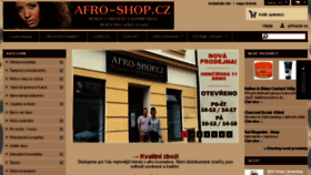 What Afro-shop.cz website looked like in 2018 (5 years ago)