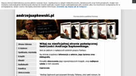 What Andrzejsapkowski.pl website looked like in 2018 (5 years ago)