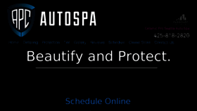 What Apcautospa.com website looked like in 2018 (5 years ago)