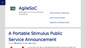 What Agilesoc.com website looked like in 2018 (5 years ago)