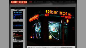 What Artisticneon.com website looked like in 2018 (5 years ago)