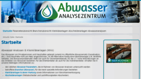 What Abwasser-analysezentrum.de website looked like in 2018 (5 years ago)