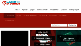 What Avenirencommun.fr website looked like in 2018 (5 years ago)