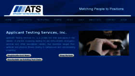 What Applicanttesting.com website looked like in 2018 (5 years ago)