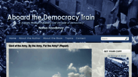 What Aboardthedemocracytrain.com website looked like in 2018 (5 years ago)